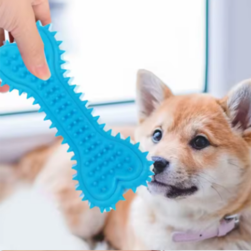 Jouet à Mâcher en Caoutchouc Souple - Forme Sophia - Résistant aux Morsures - Meulage des Dents - Jouet d'Entraînement pour Petits Chiens